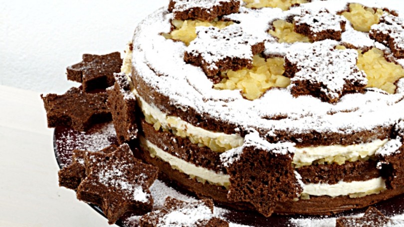 winterliche Apfeltorte