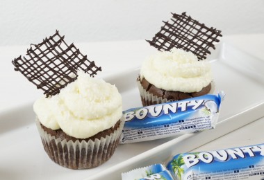 schokoladige Bounty Cupcakes