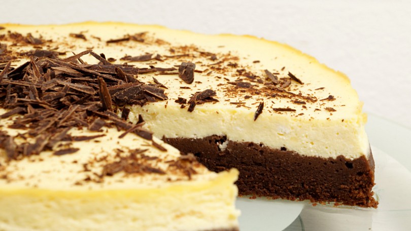 cremiger Browniekäsekuchen