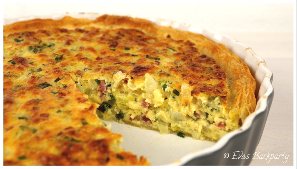 Schinken Lauch Quiche Evasbackparty