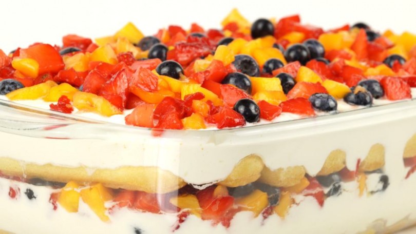 fruchtig, erfrischendes Sommertiramisu