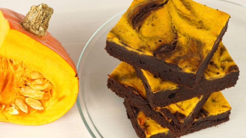 Kürbisbrownie