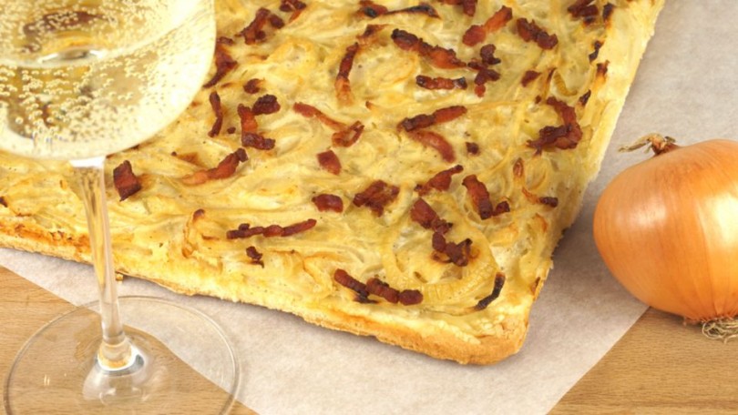 Zwiebelkuchen nach fränkischer Art backen