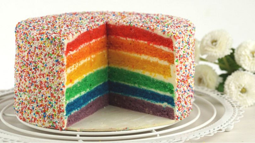 Regenbogentorte / Rainbow cake