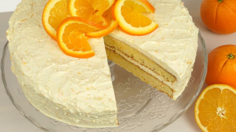 Orangentorte mit Vanille