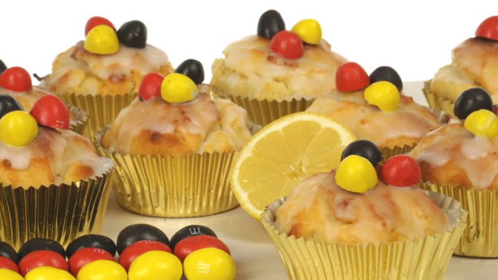 Zitronenmuffin mit Deutschland - Deko – EvasBackparty