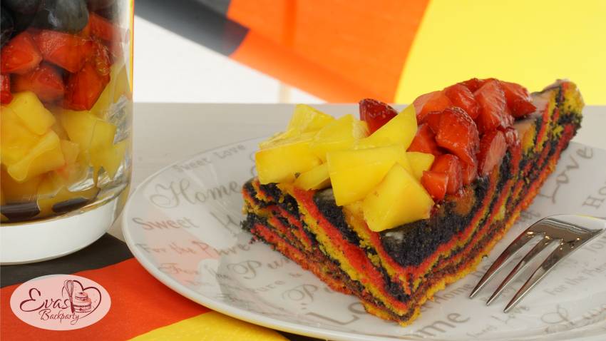 Deutschland kuchen, wm em kuchen – evasbackparty Küche mango gelb