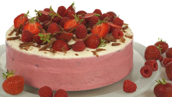 Himbeer-Erdbeer-Torte mit Frischkäse – EvasBackparty