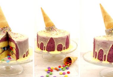 Eis-Torte mit Smarties Überraschung